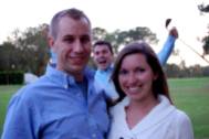 David, Kelly's brother, and his wife Tracy . . . and a photobomber.